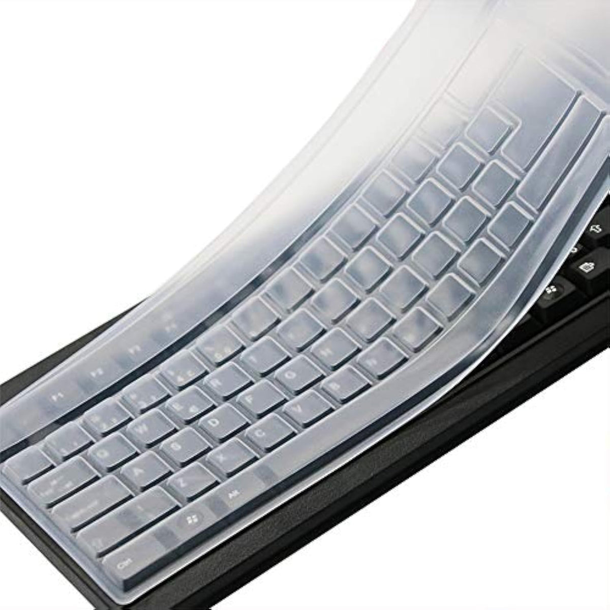 Clear Desktop Computer Keyboard Cover Skin for PC 104/107
