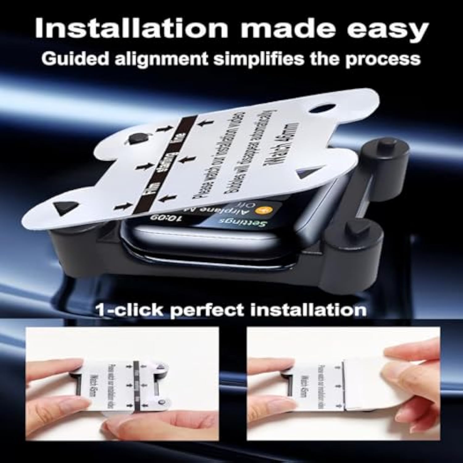 6 Pack For Apple Watch Series 10 46Mm Screen Protector, Easy Installation Kit, Bubble Free, Full Coverage, Self-Healing Anti-Scratch Soft Tpu Iwatch Film