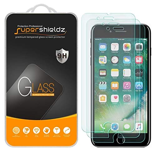 (3 Pack) Designed for Apple iPhone 8 Plus and iPhone 7 Plus Tempered Glass Screen Protector, 0.33mm, Anti Scratch, Bubble Free