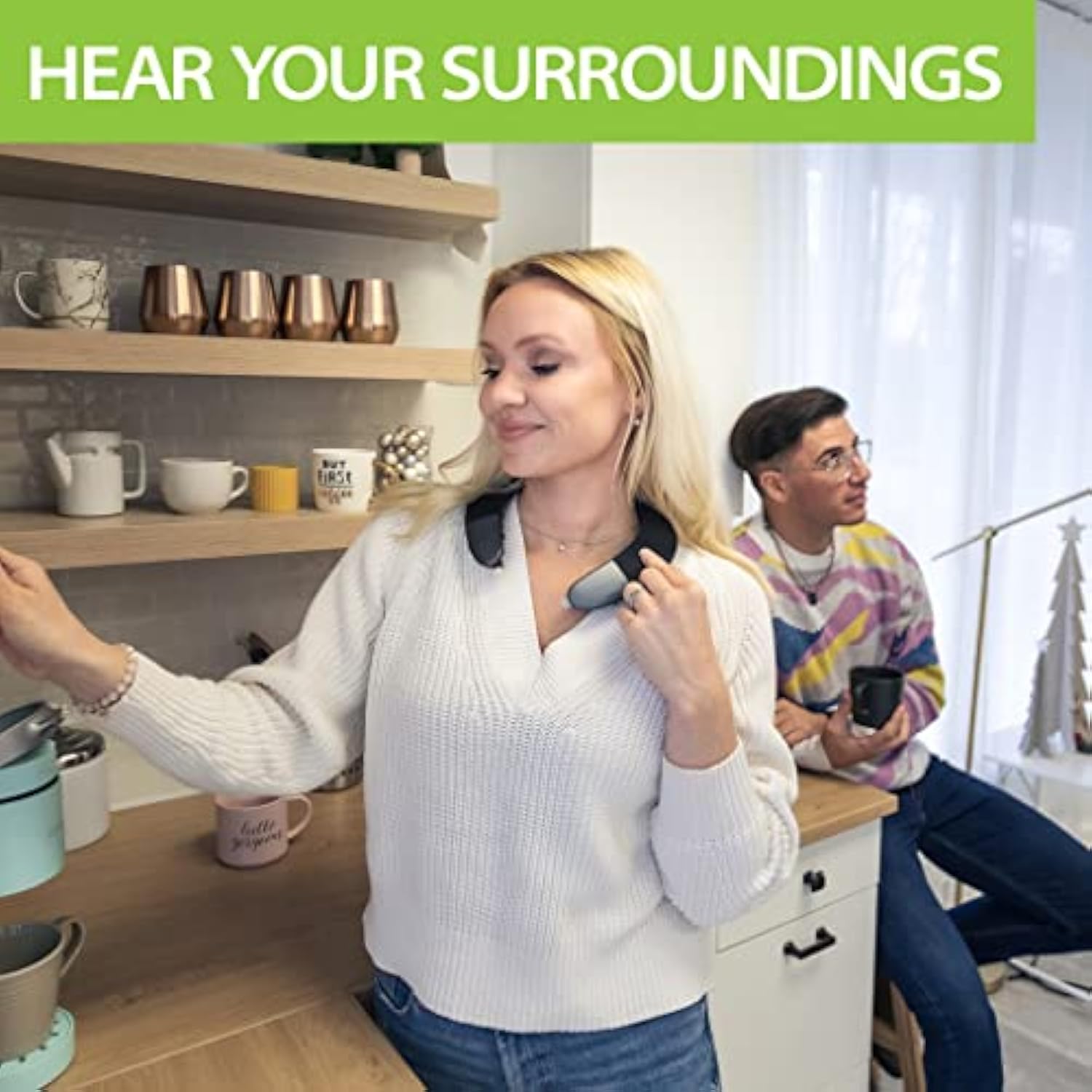 Avantree Torus Wearable Wireless Neck Speaker, Bluetooth 5.0, aptX HD, Low Latency, Personal Neckband Speakers with Retractable Earbuds, Superb Audio Quality, 3D Surround Stereo for Music TV (NB05)