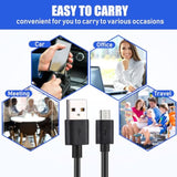 50 Pcs Micro Usb Cable Bulk, 3.3 Ft Fast Charging Cable 2A Black Cable Charge