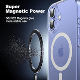 iPhone 16 Clear Case Magnetic Anti-Yellowing Shockproof Slim 6.1 Inch