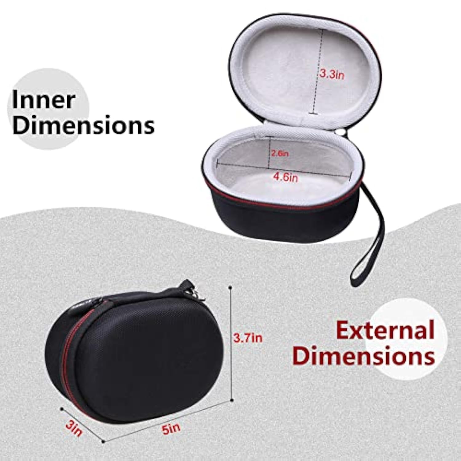 Ltgem Eva Hard Case For Logitech Lift Left/Right Vertical Ergonomic Mouse & Lo