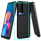 For Tcl 50 Xe 5G Case With Screen Protector,Tcl 50 Xe Nxtpaper 5G Phone Case Dual Layer Design Heavy Duty Protection,Slim Fit Lightweight Rugged Shockproof Military Grade Cover For Tcl 50Xe Black