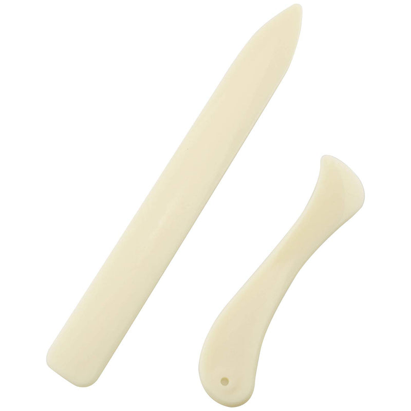 Bone Folder 2Pcs Bone Paper Creaser Scoring Board Tool For Making Card Bookbin