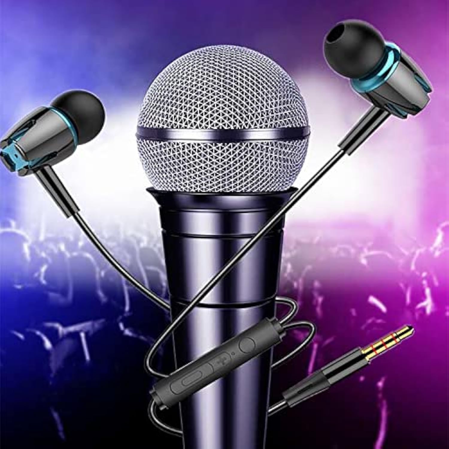 Earbuds Wired With Microphone Pack Of 6, In-Ear Headphones,Noise Isolating,Pow
