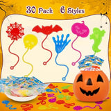 30 Pcs Sticky Hands Bulk Halloween Party Favors For Kids 4-8 8-12 Slappy Hand Toys,Goody Bag Stuffers,Bulk Birthday Favors,Small Prizes For Classroom,Treasure Box,Halloween Pinata Stuffers Gift Bag
