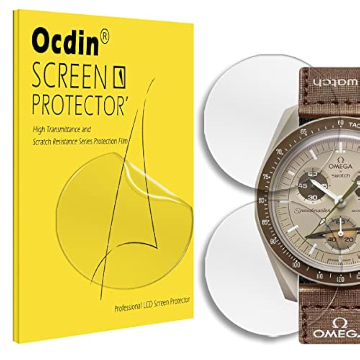 Screen Protector For Omega X Swatch Speedmaster Moonswatch, Hydrogel Tpu Soft Film For Acrylic Crystal (5)
