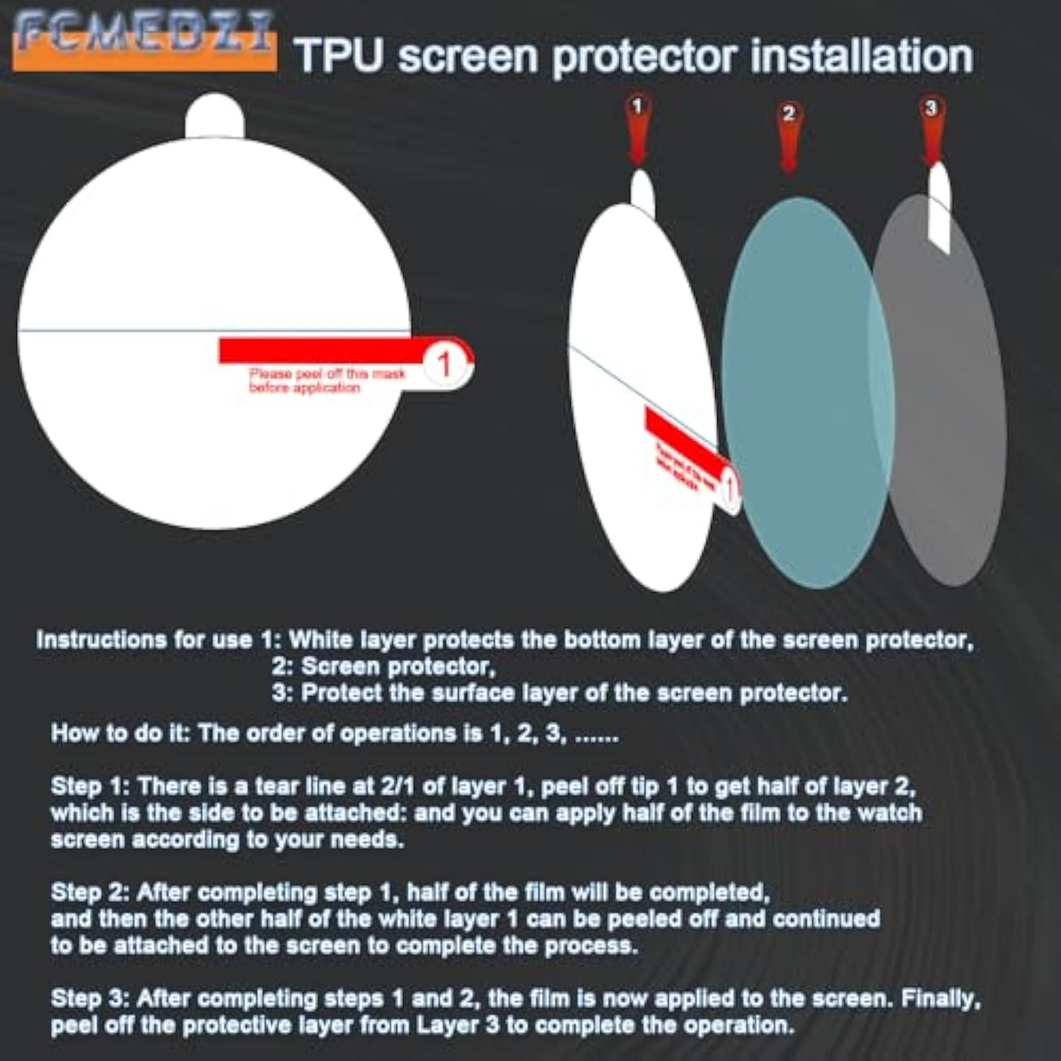 Clear Tpu Protective Film For Garmin Venu 3 Screen Protectors Bubble-Free Installation High-Definition And Charging Dust Plug?Pack Of 4+4??It'S Not Glass?