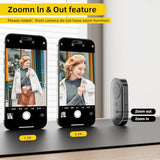 Bluetooth Camera Remote Shutter with Zoom and Front/Rear Camera Switch for Photo and Vlogging,Cllphone Remote Clicker for iOS & Android Smartphone,