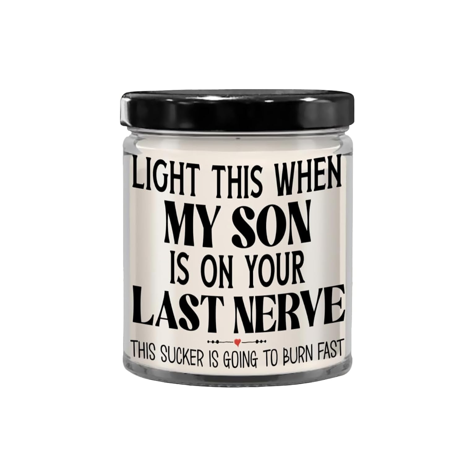 Daughter In Law Candle Light This When My Son Is On Your Last Nerve Funny Birthday Christmas 9 Oz. Vanilla Scented Soy Wax For Women