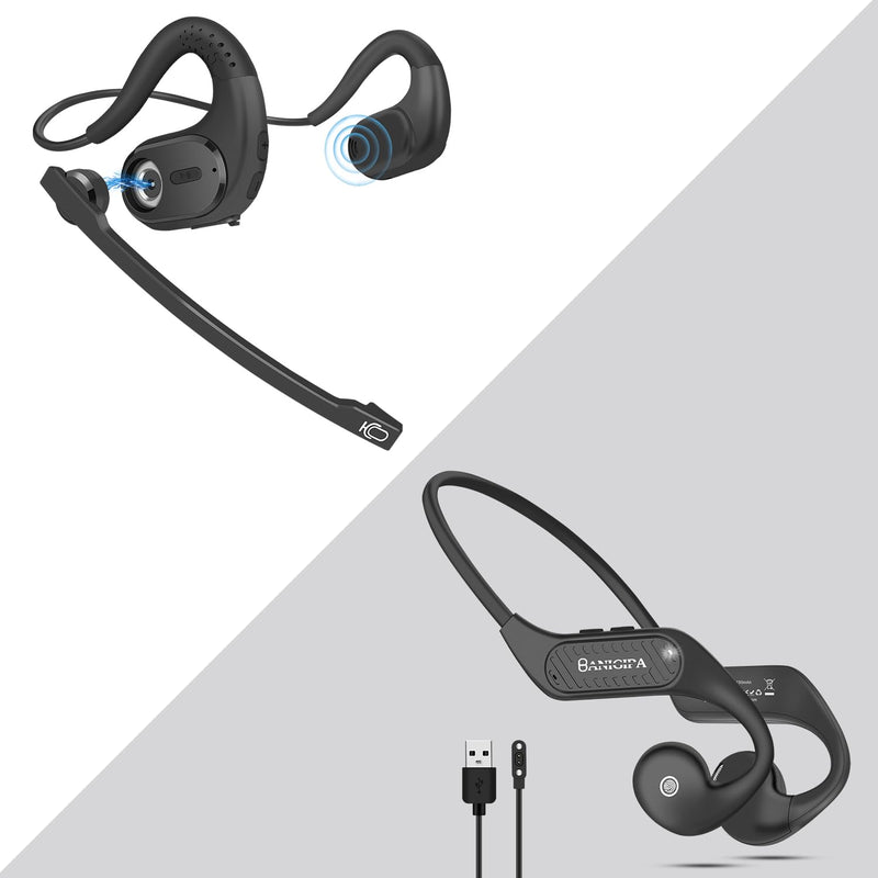 Bluetooth Headset With Microphone, Noise Cancelling Wireless Headset For Phone