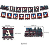Train Party Decorations Retro Train Birthday Party Supplies Includes T