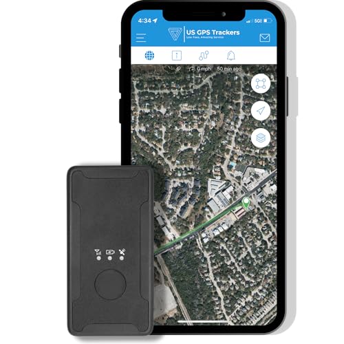Us Gps Tracker - 4G Lte Magnetic Mini Gps Tracker For Vehicles, Equipment, Assets & Fleet Management, Real-Time Anti-Theft Tracking, Easy Installation & Geofencing For $5/Month Subscription
