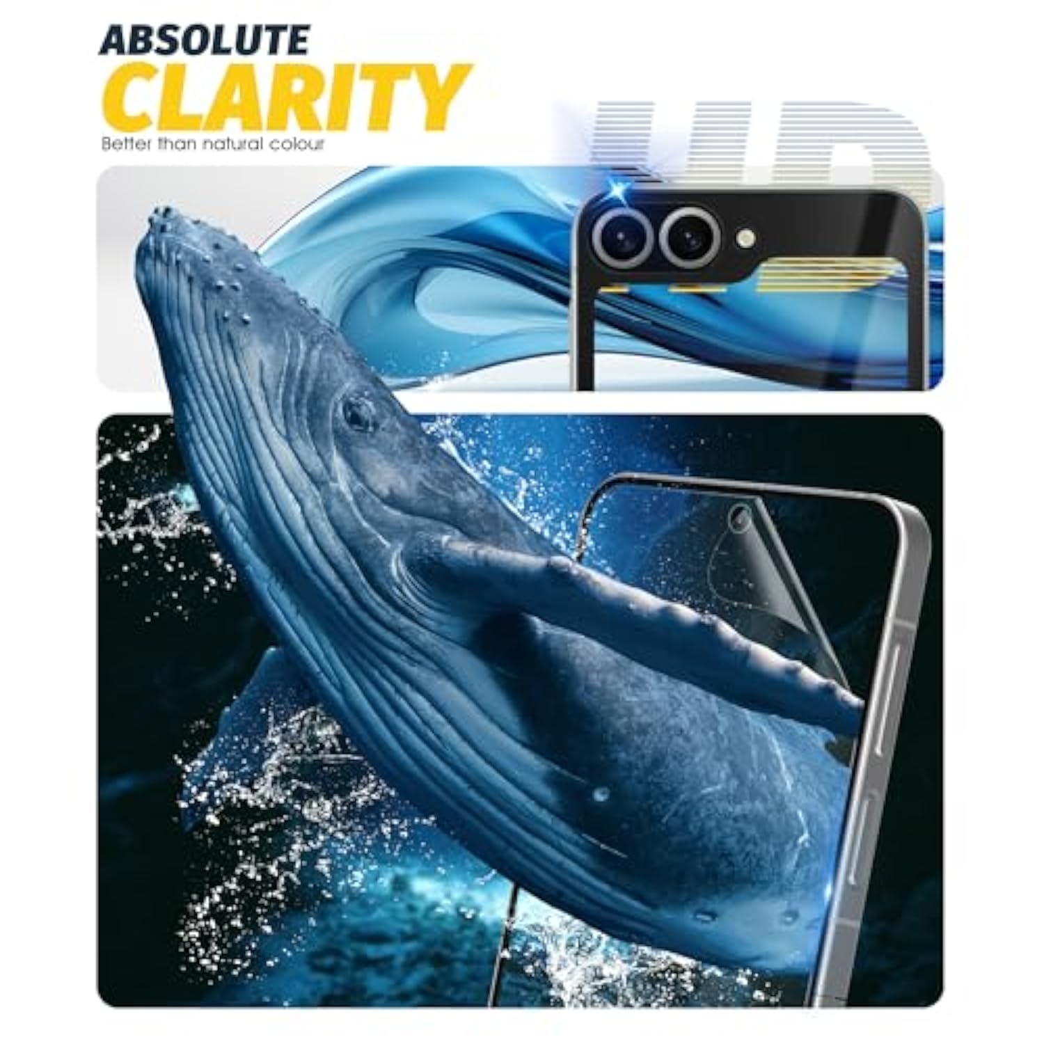 (3 Sets 12 Packs) Screen Protector Compatible For Samsung Galaxy Z Flip 7 Fe/Samsung Galaxy Z Flip 6, Protector De Pantalla Premium Soft Tpu (Not Glass) High-Definition Bubble-Free Anti-Scratch