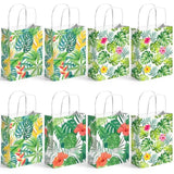 32Pcs Luau Party Bags Tropical Paper Bags With Handle Hawaiian Aloha Party Favor