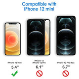 JETech Clear Case for iPhone 12 mini, Anti-Yellowing Protection