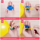 Balloon Arch Kit And Balloon Garland Kit, 2 Pack Balloon Garland Strips - 2 Pack Balloon Glue Point Dots Stickers - 2 Balloon Tie Tools And 20 Balloon Clips For Ballon Arch Kits Party Wedding Birthday