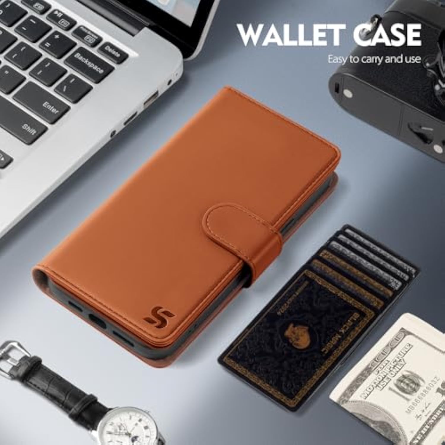 Compatible With Motorola Moto G Power 5G 2025 Wallet Case With Card Holder,Women Men Rfid Blocking Pu Leather Phone Case Flip Shockproof Tpu Protective Cover Credit Card Slots,Light Brown