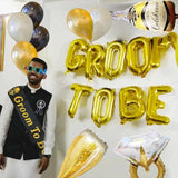 24 Pcs Groom To Be Sash Groom To Be Decoration Groom To Be Balloons Groom To Be Groom To Be Banner Groom Team Party Decoration Groom Party Supplies