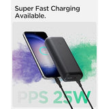 Spigen ArcPack 30W 10000mAh Super-Compact USB C Power Bank for Galaxy S25 S24 z fold flip 6 iPad iPhone 16 15 Pro Max 14 AirPods PD PPS USB Type C Portable Charger Battery Pack [Cable Included]