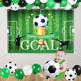 Soccer Birthday Party Decorations Supplies, Soccer Balloons Garland Arch Kit/ Backdrop/ Tablecloth/ 18" Foil Balloons, Adult Teen Girls Boys Kids Outdoor Sports Soccer-Themed Party Decorations