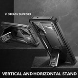 For Samsung Galaxy Note 20 5G Case, [Built In Screen Protector And Kickstand] Heavy Duty Grade Protection Shockproof Protective Cover For Samsung Galaxy Note 20 Black