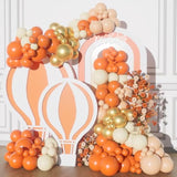 150PCS Fall Balloon Arch Kit Orange Nude Ivory Gold Baby Shower Party Decor