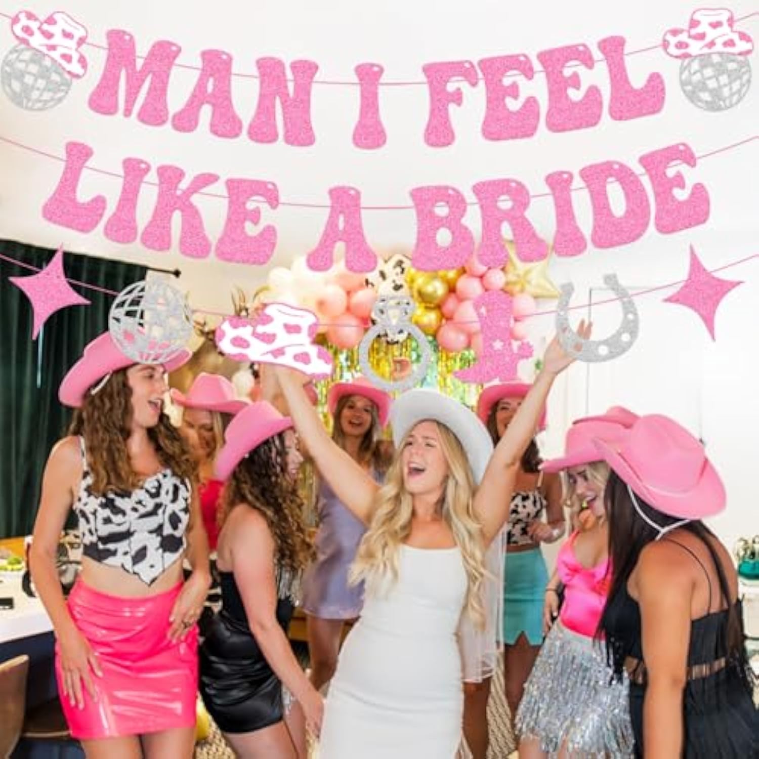 Man I Feel Like A Bride Banner Last Rodeo Bachelorette Party Decorations For Western Cowgirl Bridal Shower Wedding Party Supplies