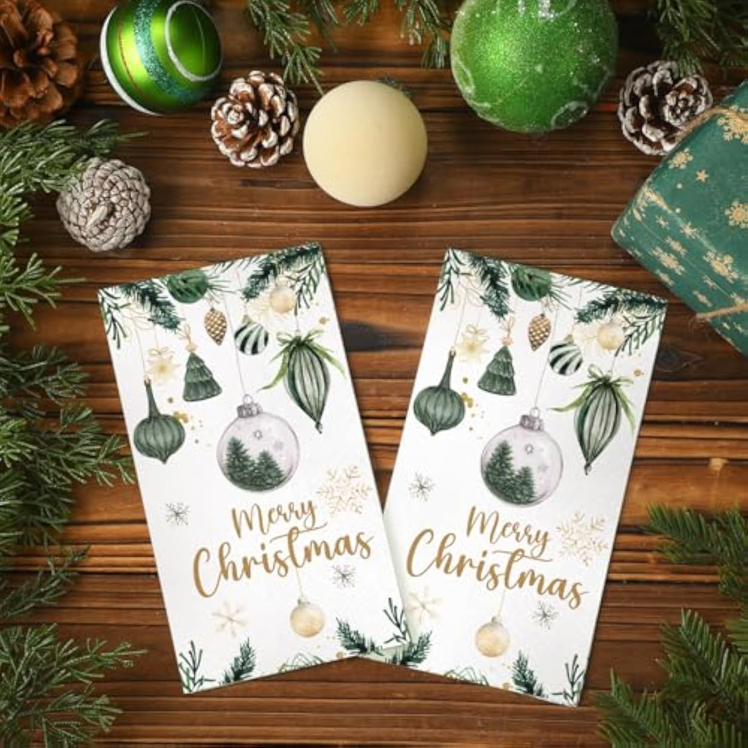 100 Pack Merry Christmas Paper Napkins Farmhouse Christmas Tree Ornament Disposable Napkins 3 X 15.7 Inch Xmas Hanging Dinner Hand Towel For Bathroom Kitchen Xams Winter Party Decoration