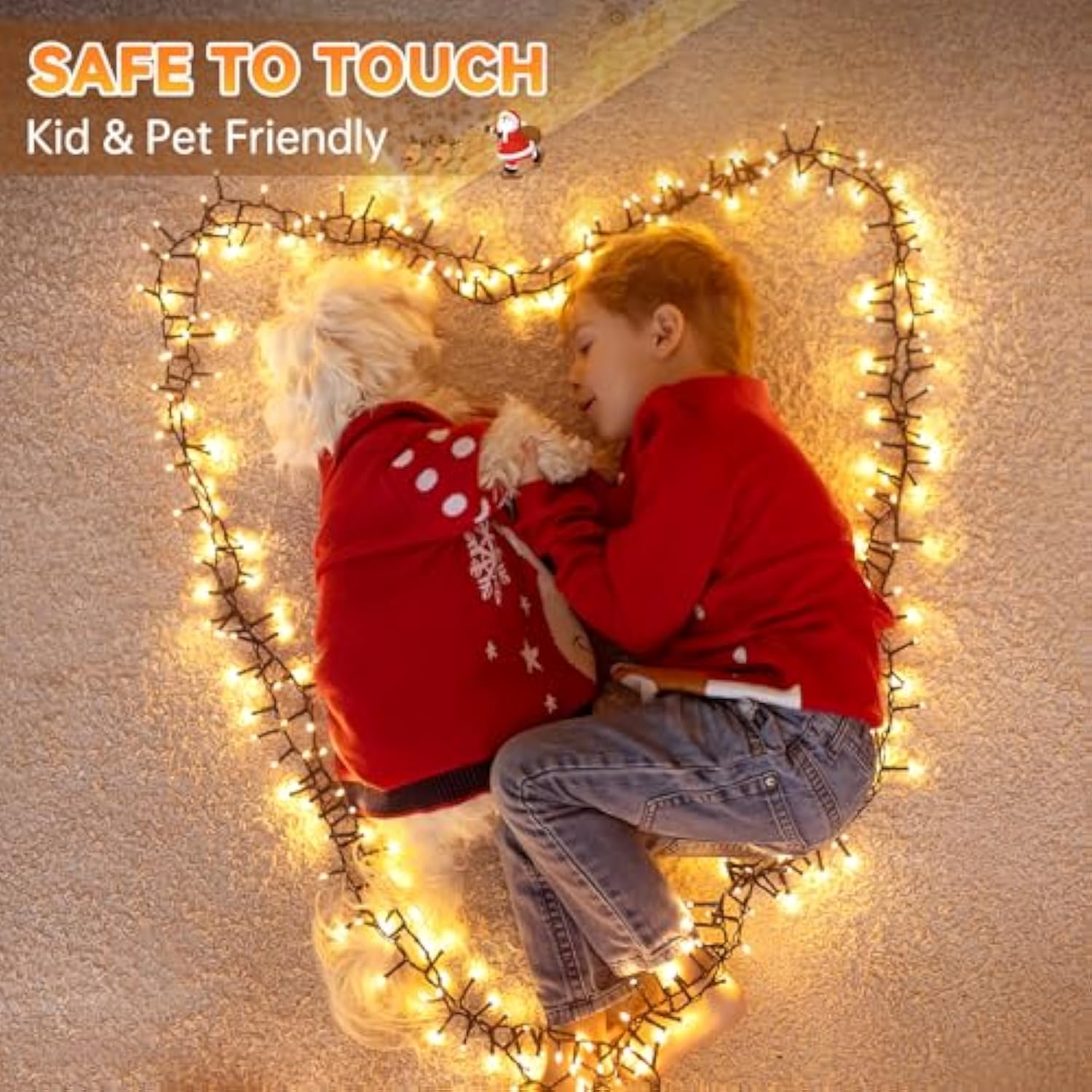 Christmas Cluster Lights, 600Led 20Ft Chasing Christmas Firecrackers String Lights With 6 Flow Modes, Waterproof Plug In