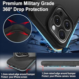 16 Pro Case Slim Black Translucent Matte Shockproof Phone Cover With Camera Control & Full-Body Protection