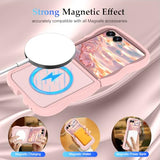 for  Galaxy Z Flip7 Case, Curly Wavy Frame Hard Translucent Matte Clear Back Cover for Women Men Compatible with Magsafe Shockproof TPU Bumper