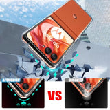 Motorola Razr 2024 Clear Case with Screen Protector Slim Shockproof Transparent