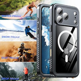 Magnetic For Iphone 17 Pro Max Case, [Ip68 Waterproof][Wireless Charging][Built-In Lens & Screen Protector][Military-Grade Drop Protection] Full-Body Shockproof Case For Phone 17 Pro Max Black