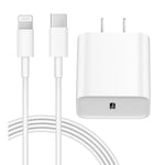 iPhone 14 13 12 Charger Fast Charging 20W PD USB C Wall Charger