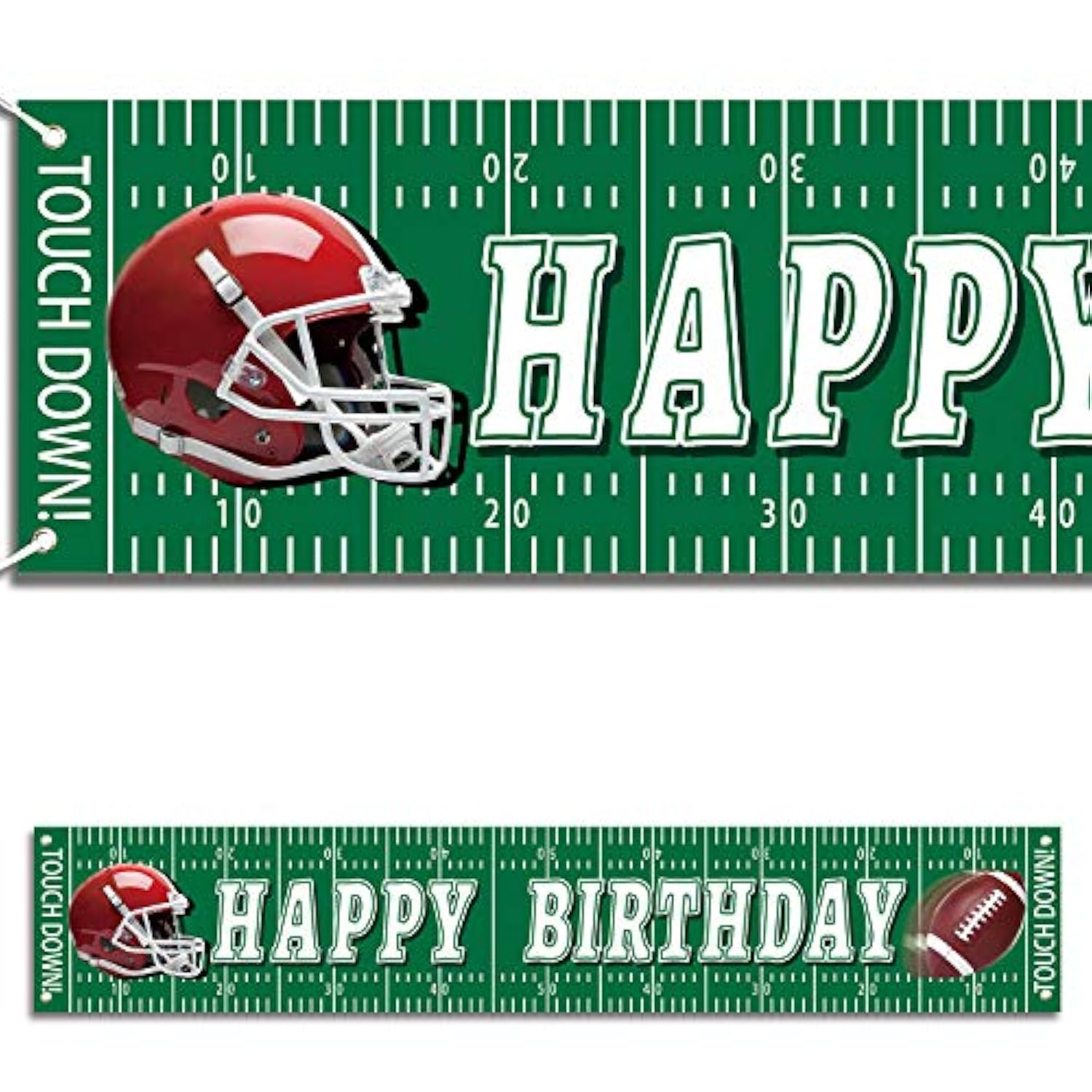 Football Happy Birthday Banner Decorations Birthday Signs Giant Birthday Party Supplies Fence Yard Signs Outdoor Decorations Photo Backdrop 6 Feet