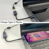Dc Slim Tip Female Input To Usb C Pd Male Power Charging Cable,For Rectangle Mouth Power Adaptor To Usb Type-C Pd Output 5V/9V/20V.Used To Charge Phones,Tablets,Laptops.