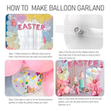 151Pcs Easter Balloon Arch Kit, Pastel Bunny Balloon Garland Easter Decorations For Party Birthday