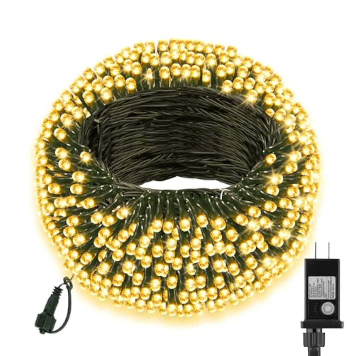 66Ft 200 Led Christmas Light, Twinkle Xmas Lights With 8 Modes And Timer, Outdoor Waterproof Christmas Tree Lights For R