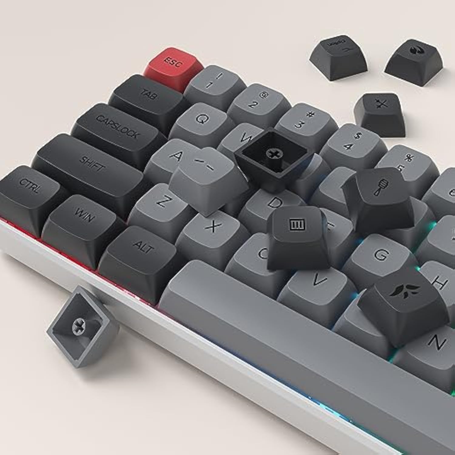 Retor Pbt Keyboard Keycaps Xda Profile Minimalist Custom Keycaps For 60% 75% F