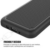 Shockproof Phone Case Cover For Samsung Galaxy J7 V 2017 (1St Gen) / Galaxy J7 2017 / Prime/Perx/Sky Pro/Halo [Black]