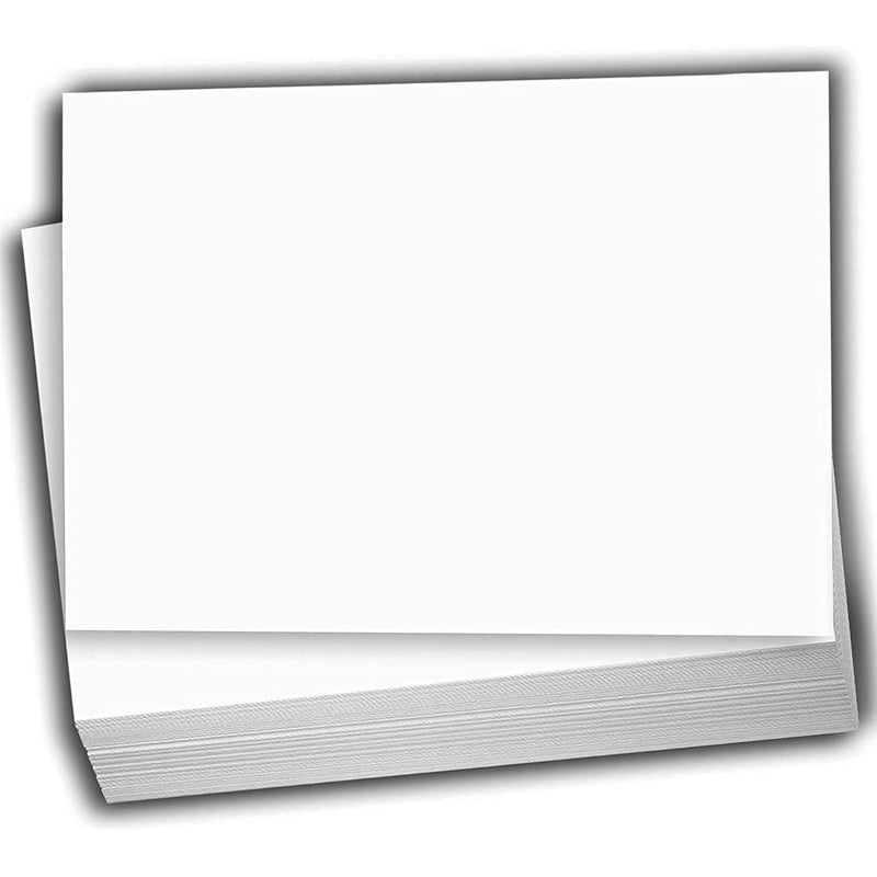 White Cardstock - Flat 4 X 6" Heavy Weight 100 Lb Card Stock For Printer - 100