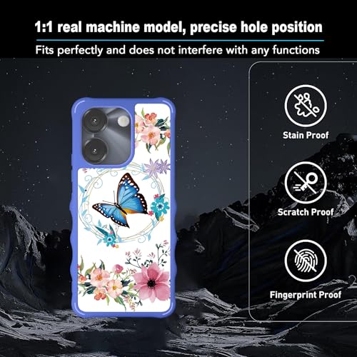 For Airvoice S67 5G / C67 /A67 Case [No Fit Av67L] Compatible For Foxxd Foxx Miro S67 5G / C67 /A67 Phone Case Cover [With Tempered Glass Screen Protector][Ring Support] Ygl-Lhd