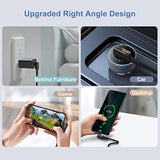 Short Usb C To Usb C Cable 1.5Ft, Right Angle 20Gbps Data Transfer 100W Fast C
