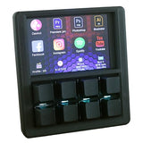 Mechanical Macropad With 3.5" Tft Screen, 8 Programmable Keys, Esp32 Powered Custom Keyboard, Driver-Free Hid For Streamers & Designers, Open Source 3D Printed Case