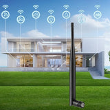 Rp-Sma Dual Band Wifi Antenna 6Dbi 2.4Ghz 5.8Ghz, 6Dbi Antenna For Wireless Ip Camera, Vehicles, Wifi Routers, Drones