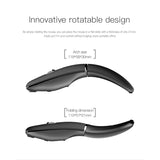Foldable Arc Wireless Mouse With Usb Receiver, Bluetooth 2.4Ghz Dual-Mode Rech