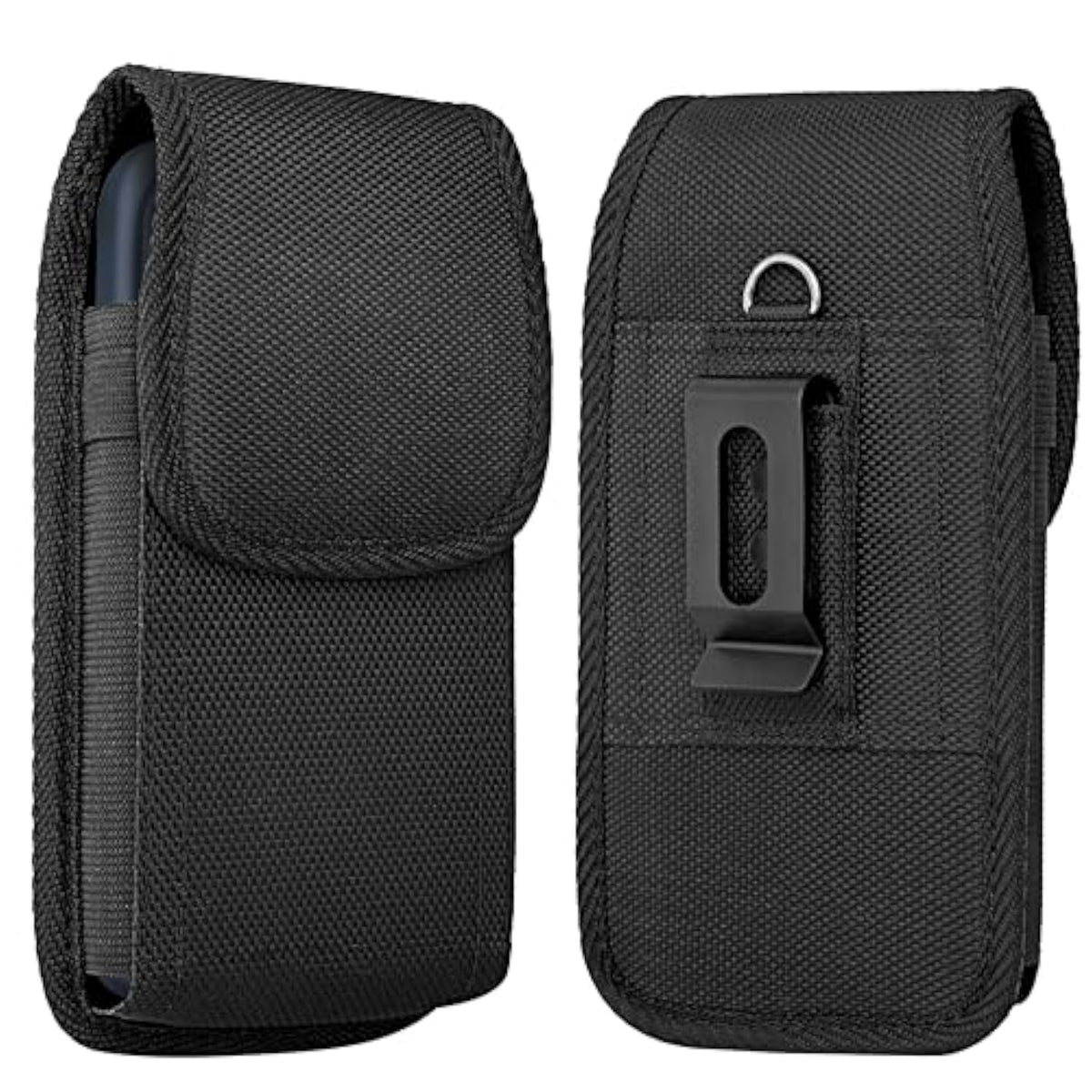 iPhone Holster Belt Clip Case Heavy Duty Nylon Pouch Fits Otterbox Black