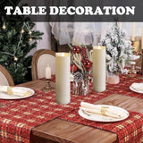 2"X7" Outdoor Led Battery Operated Candles With Timer/Remote Plastic Flickering Waterproof Flameless Candles Wedding Party Halloween Christmas Birthday Decoration Realistic Slim Tall Pillar Candles